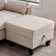 Linnzi 101'' Upholstered Sectional Sofa With Storage Ottoman