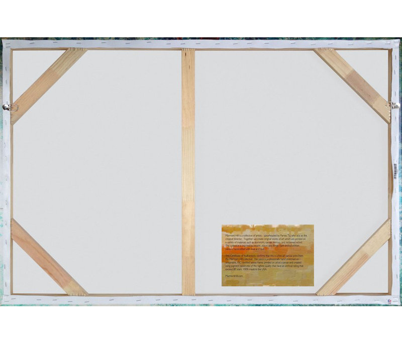« peintrely frankie », reproduction d’art sur toile tendue, H 12 po x l 18 po x P 1,5 po