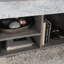 Table basse à plateau relevable, finition brune