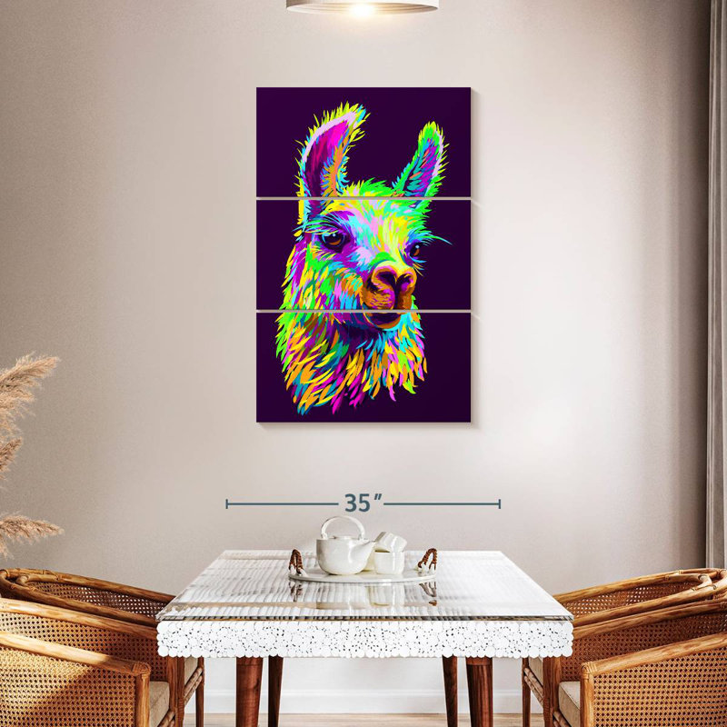 Brampt Abstract Llama, 45" H x 28" W