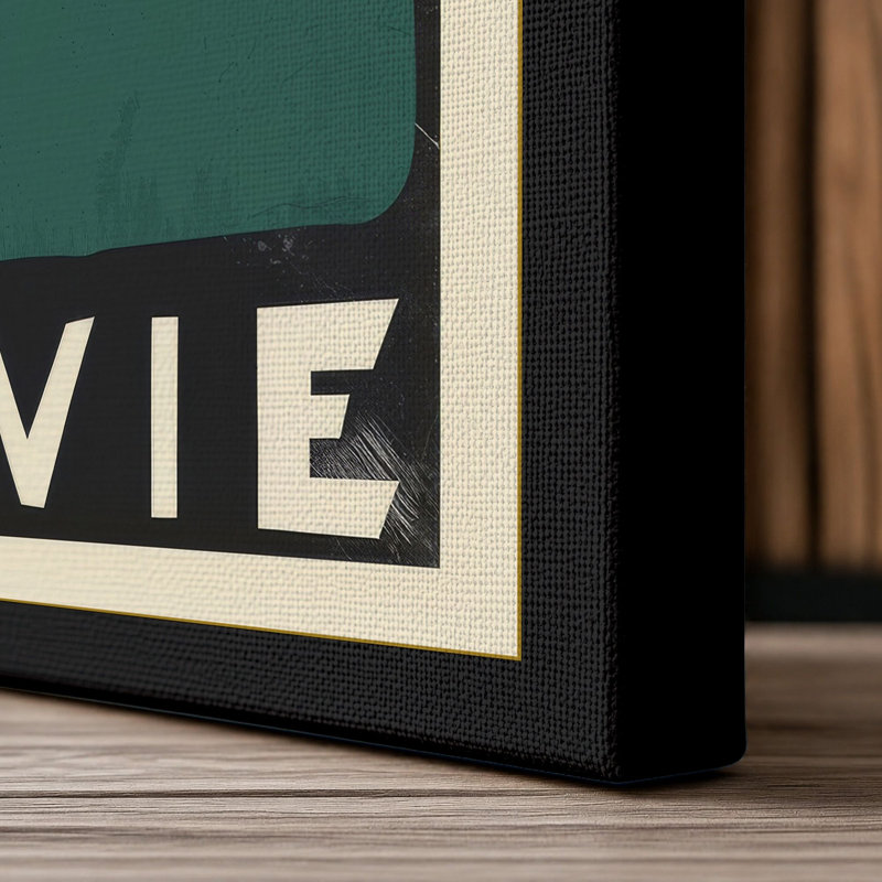 La Vie Art Deco - Wrapped Canvas, 36x24 - 91.4 x 61.0 cm, Black Border