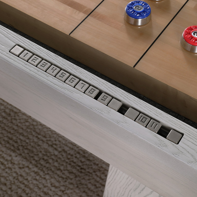 Playcraft Yukon 12’ Pro-Series Shuffleboard, Weathered Fieldstone, Northern Drift, No