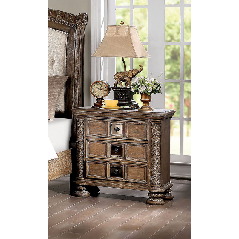 Fabijan 30'' W Solid Wood Nightstand