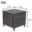 Table d'appoint en osier avec rangement Umeh Melbourne