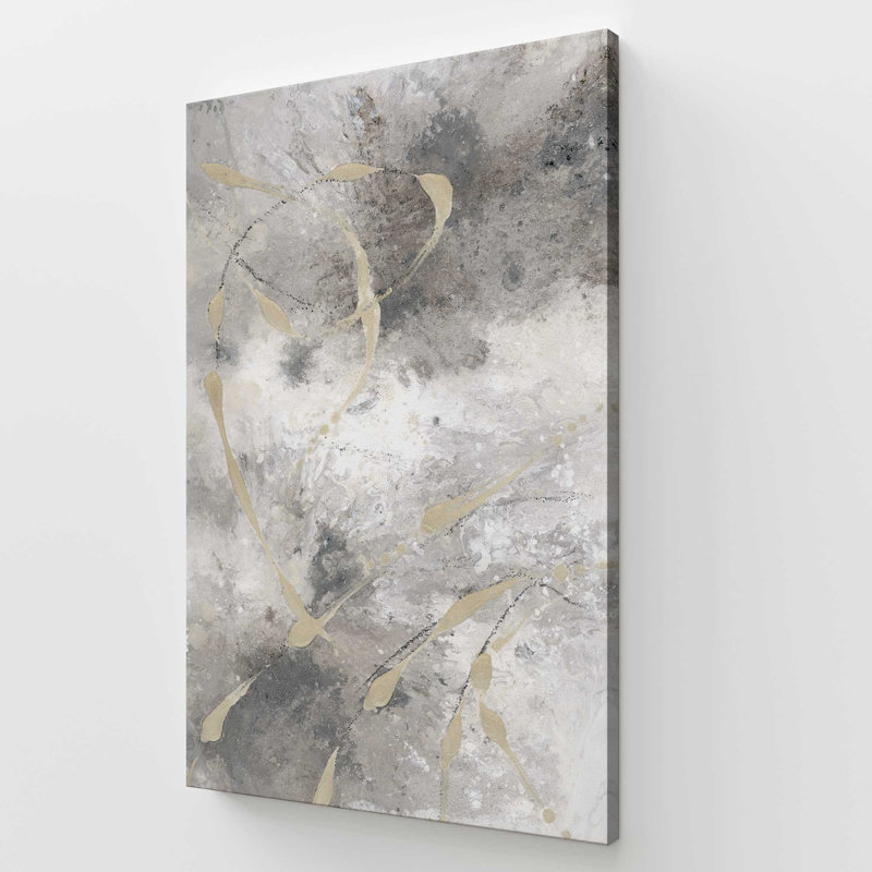 Gilded Whispers v1, grande impression sur toile, H 54 po x l 36 po