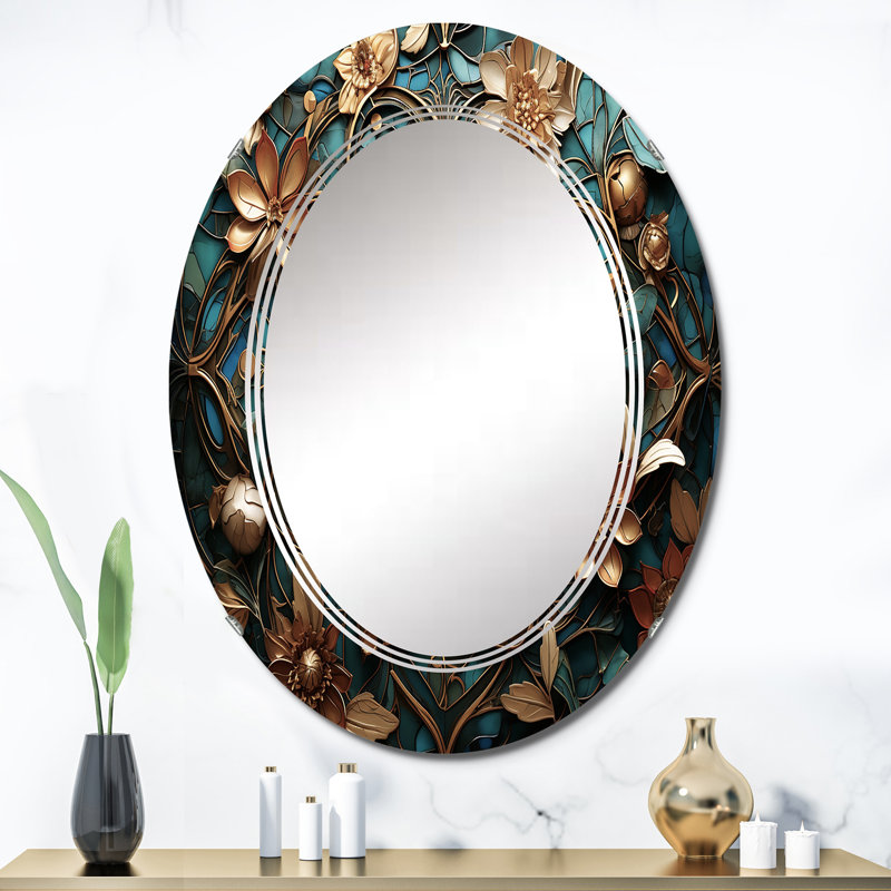 Beroun - Modern Wall Mirror Oval, 36 po x 24 po