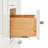 Flynt 67'' Double Bathroom Vanity with Carrara Marble Top-91060516