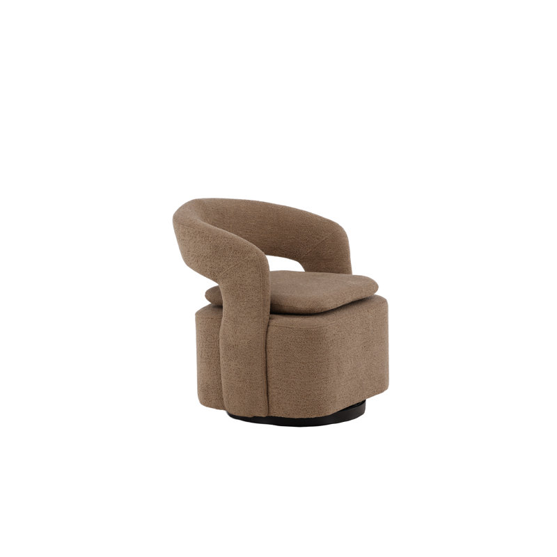 Rhianne Upholstered Barrel Chair, Beige