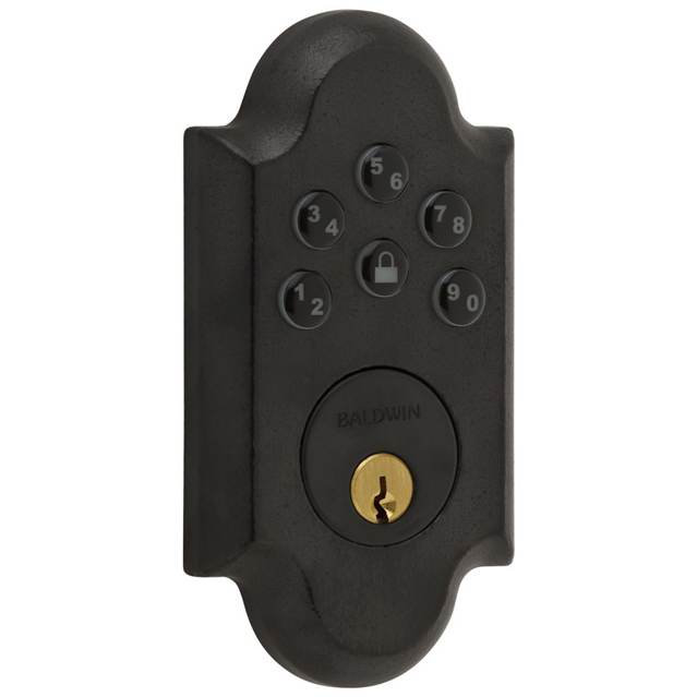Boulder Arched Electronic Deadbolt, Distressed Oil Rubbed Bronze
