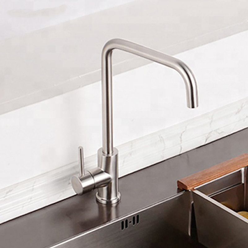 RAEN Cosmos Kitchen Faucet, Brushed Stainless Steel