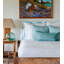 Cotton Matelassé Herringbone Coverlet in Cloud-907904323