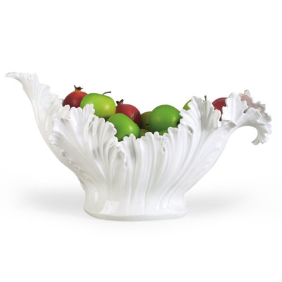 Acanthus Ceramic Fruit Bowl