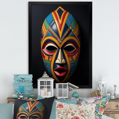 Jeilene African Tribal Akan Mask I