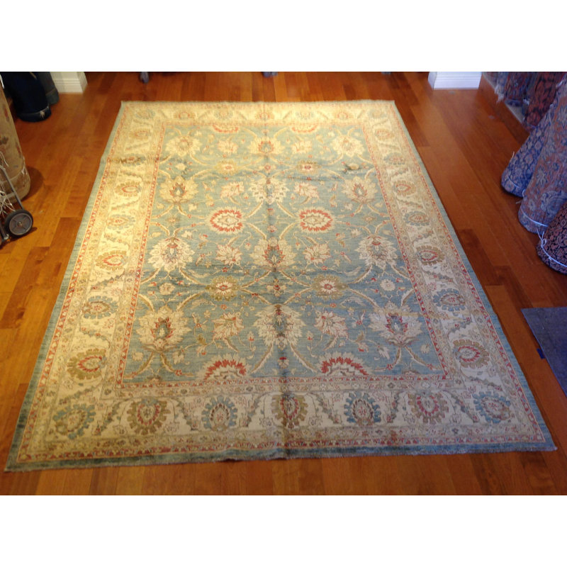 One-of-a-Kind 9' X 12' New Age Wool Area Rug in
