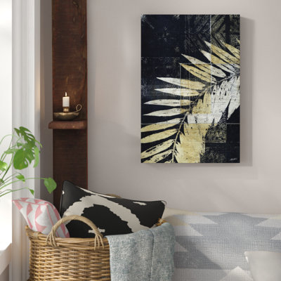 « palm déco ii », reproduction d’art sur toile tendue