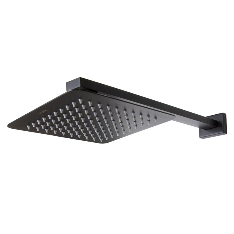 Kubista Shower Arm, Matte Black