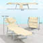 Ensemble de deux chaises longues pliantes