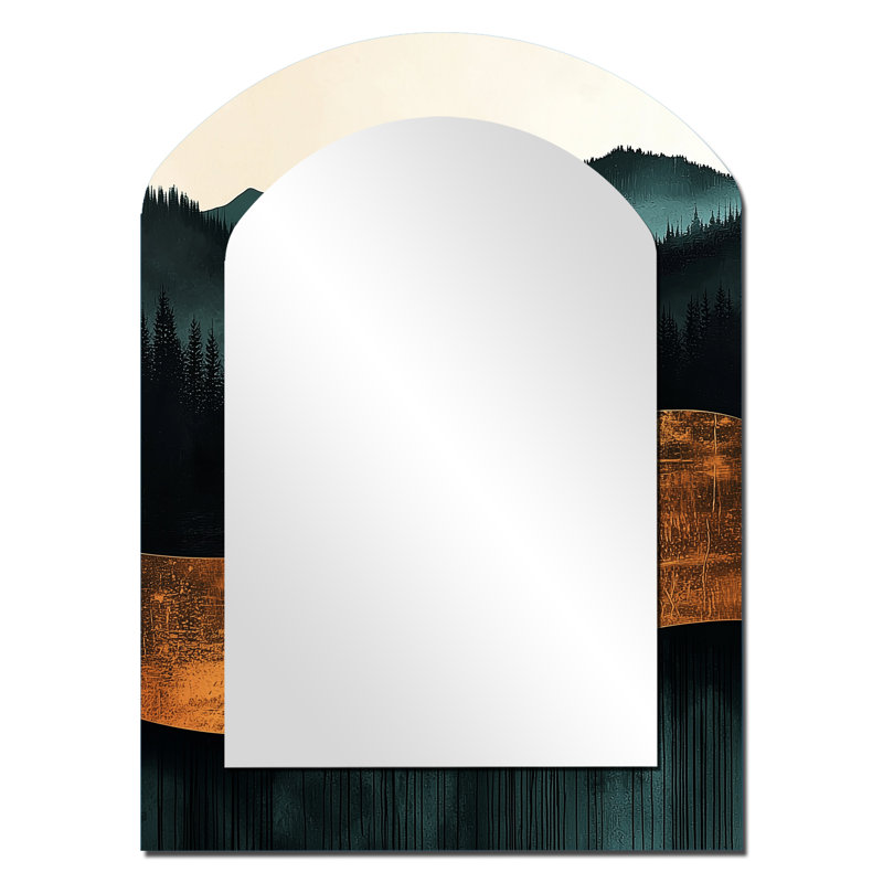 Miroir mural Minimal Forest, 34 po x 25 po