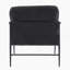 Chaise longue de loisirs en velours noir