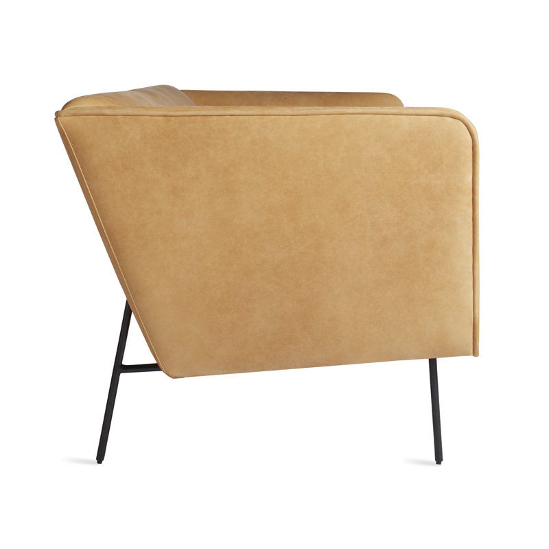 Dandy Sofa, Camel Genuine Leather, 32" H x 86" W x 37" D