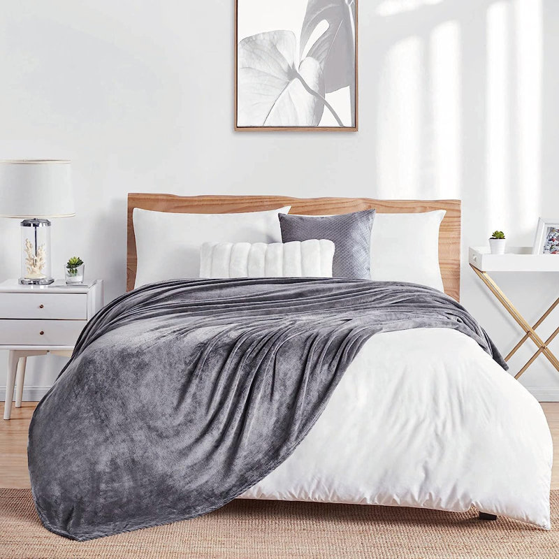 Walterhill Throw Blanket, Charcoal, W150 x 200cm