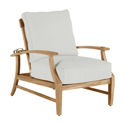 Croquet Teak Patio Chair with Cushions