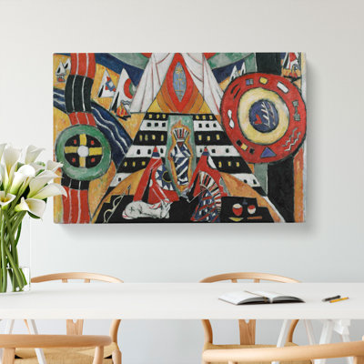 Indian Composition by Marsden Hartley - Wrapped Canvas Painting