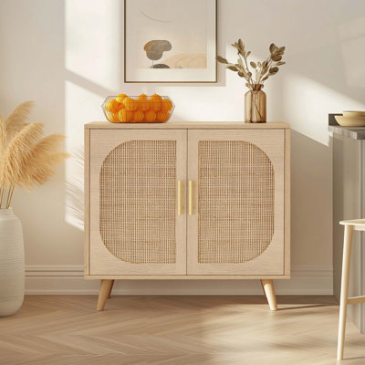 Buffet décoratif avec 2 portes et 4 compartiments pour rangement dans le couloir, l'entrée et le salon