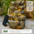  Solar Water Fountain Outdoor Garden, 19.3 Inch Cascading Stone Design 5 Tier Rock Feature Outdoor Fountains Waterfalls With Light, Pump Solar Panel For Patio, Deck, Porch, Backyard Home Décor