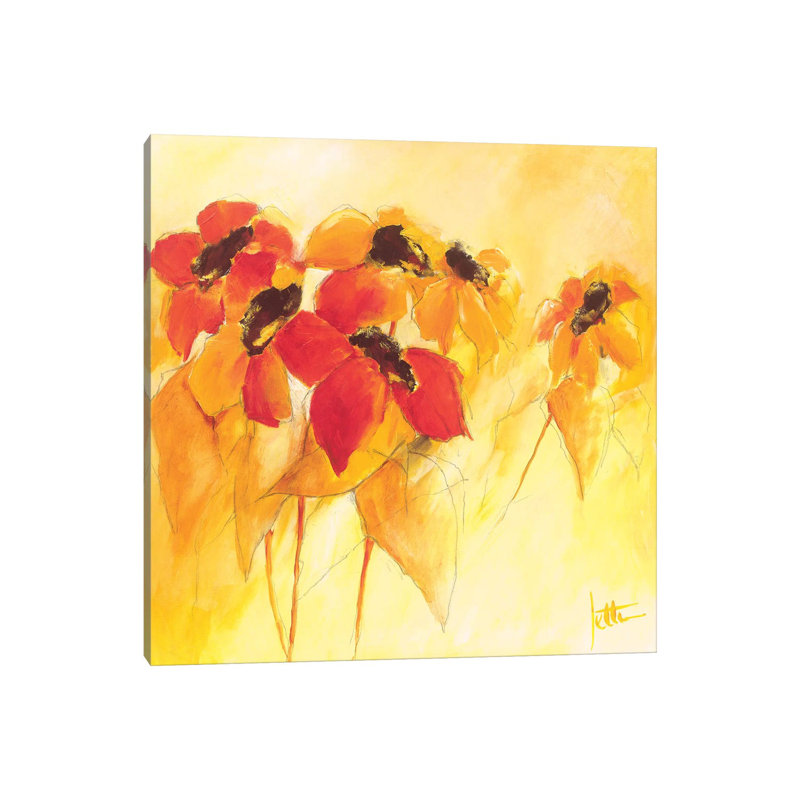Sunshiny II by Jettie Roseboom - Wrapped Canvas Painting, 93.98 cm H x 93.98 cm W x 3.175 cm D