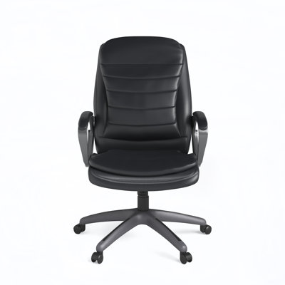 Inbox Zero Genuine Leather Executive Chair