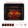 Uptown Infrared Electric Fireplace Insert Heater, Compatible with Alexa & Google Home, Multi-Flame Colors, Remote Control