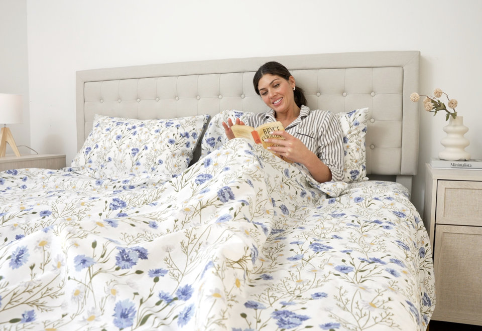 Cotton Percale Deep Pocket Cooling Sheet
