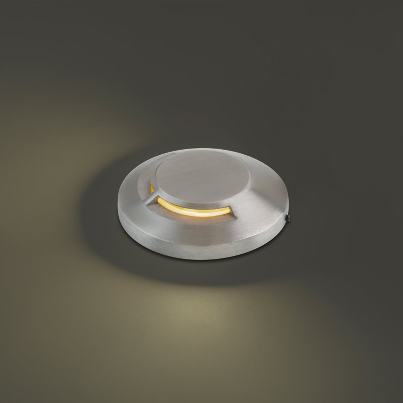 Low Voltage Integrated LED Metal Well Light, 3000K, Stainless Steel