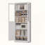 72 Metal Kitchen Pantry Cabinet with 5 Adjustable Shelves
