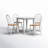 Framlingham Drop Leaf Solid Wood Dining Set-81912664-81912669-81912671