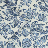 Laura Ashley Adain Palace Dark Seaspray Blue Removable Wallpaper