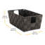 Panier en tissu Charlton Home-15248446