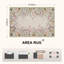     Tapis floral beige lavable 4 x 6 avec envers antidérapant Floral-1329087357