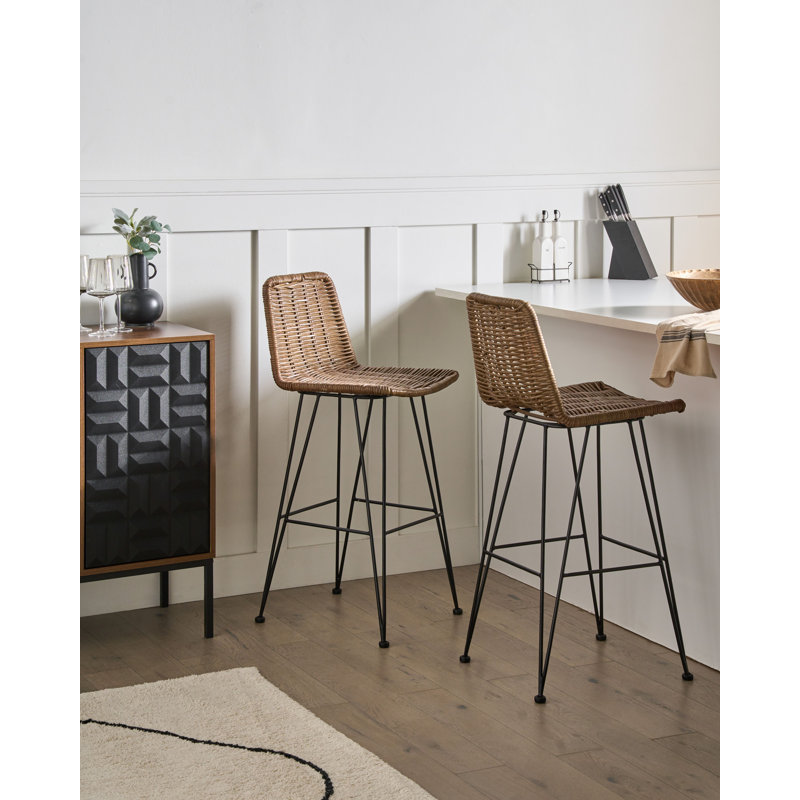 Counter Stool with Metal Frame