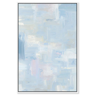«Aqua Dreamscape II», impression sur toile, art mural bleu apaisant par Art Remedy