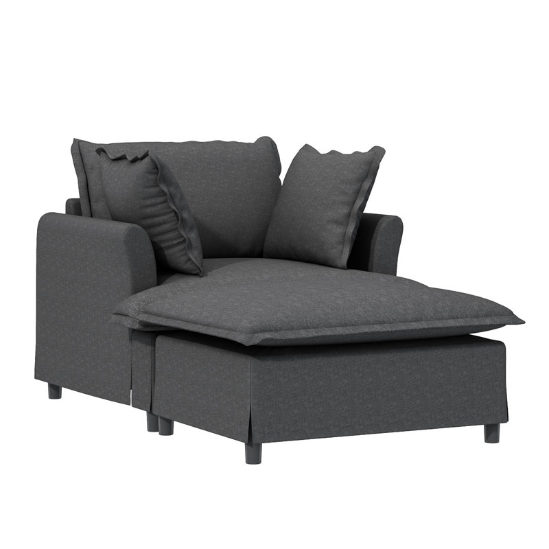 Élégant fauteuil en chenille - Rehaussez l'esthétique de votre pièce grâce à son assise moelleuse et profitez d'une expérience d'assise confortable