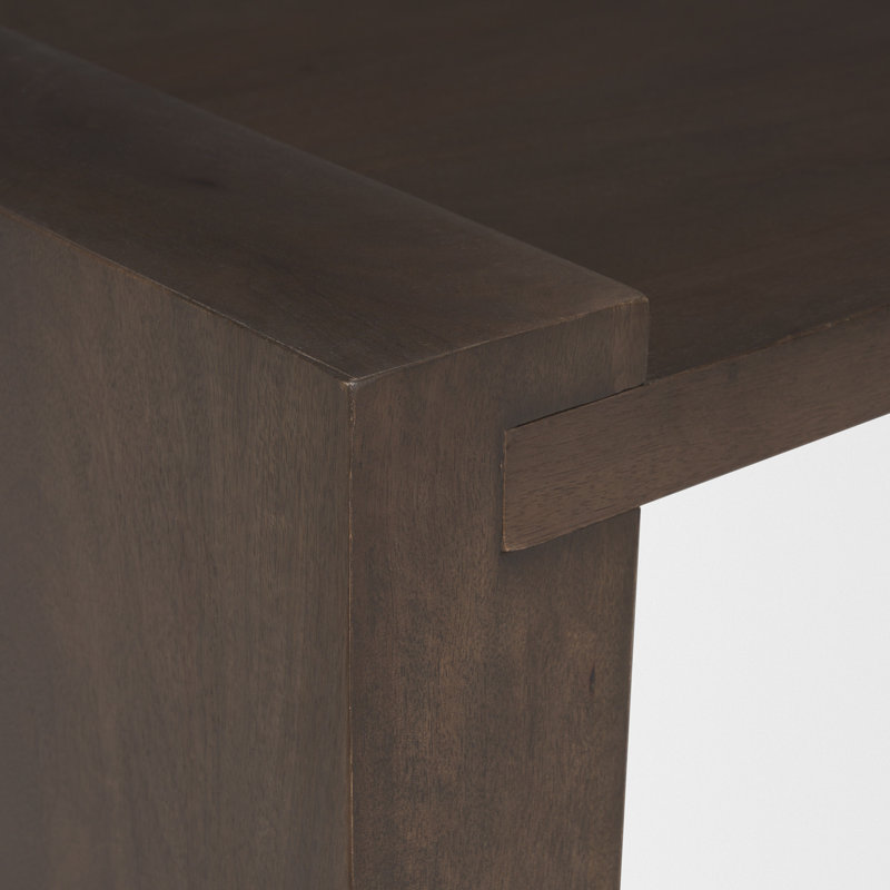 Table basse Wesson, Marron foncé