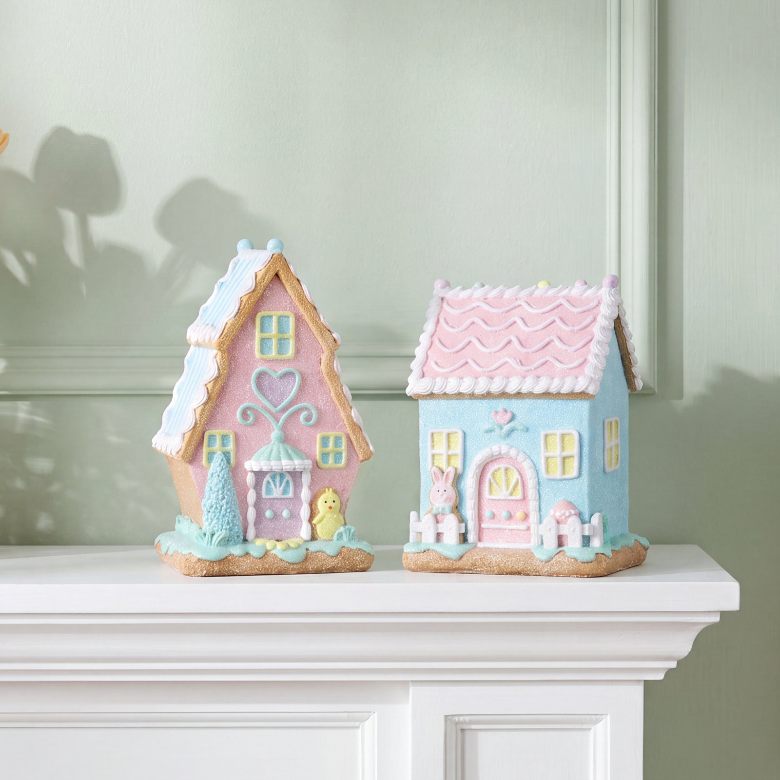 8-9" Resin Sugared Easter House