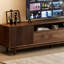Modern Nut-Brown Solid Wood TV Stands-1135260210