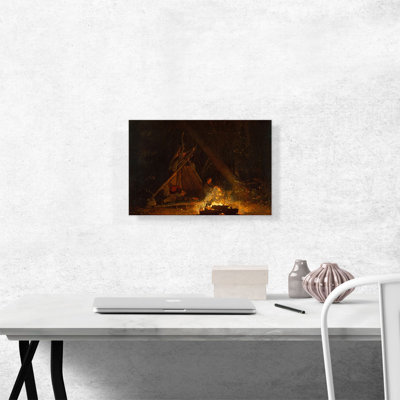 " Camp Fire 1880 " by Winslow Homer Painting Print