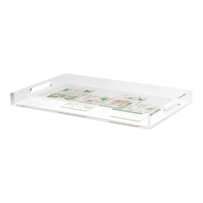 Decorative Tray, 2" H x 22.5" W x 14.5" D