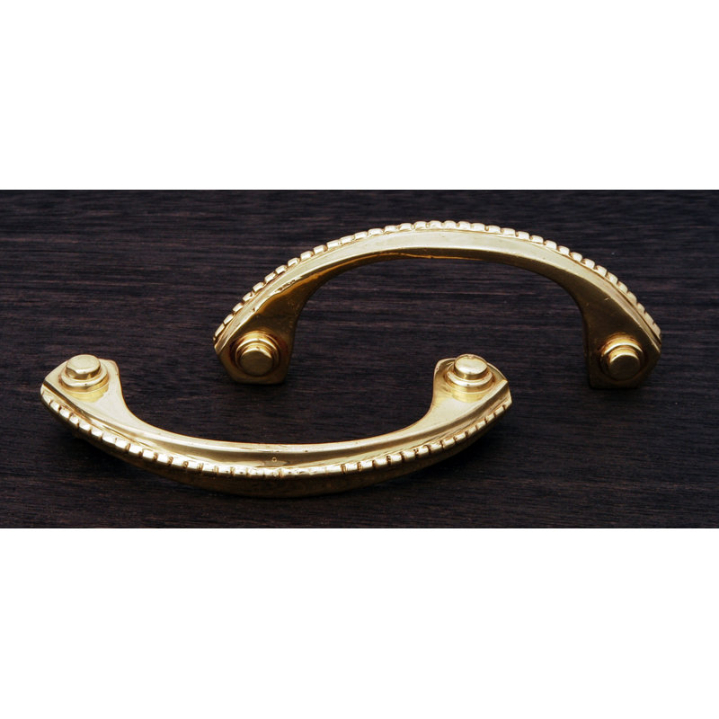 CP Series 3" Center to Center Arch Pull, Polished Brass