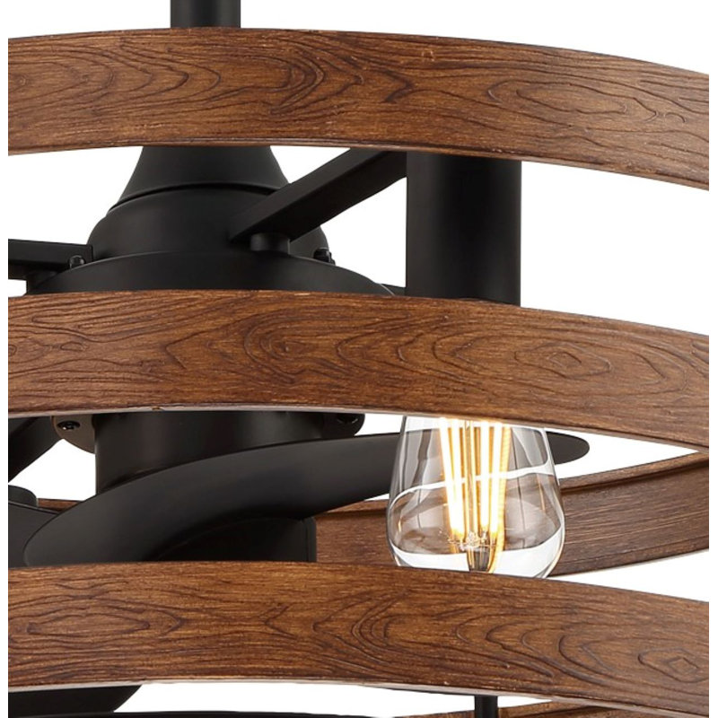 26'' 3 - Blade LED Standard Ceiling Fan with Remote Control and Light Kit Included