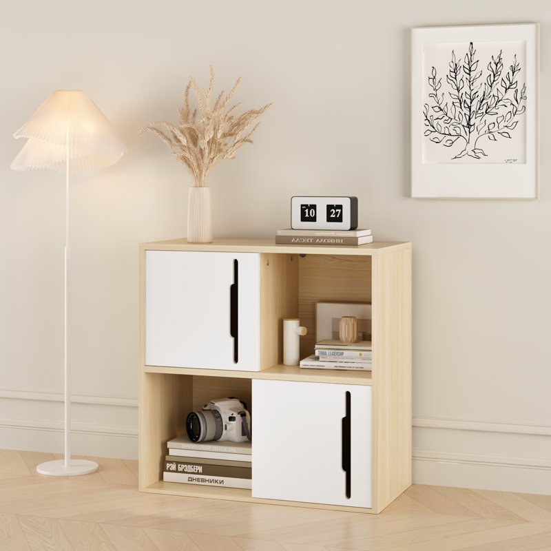 Bibliothèque à 4 cubes, étagère, rangement